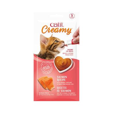 Catit Creamy Salmon Grain-Free Lickable Cat Treats
