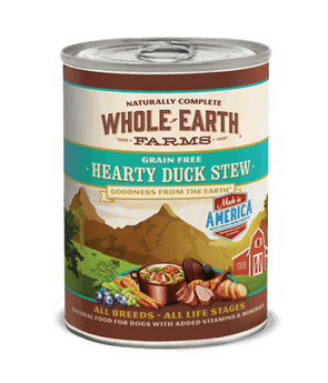 Whole Earth Farms Grain Free Hearty Duck Stew Canned Dog Food
