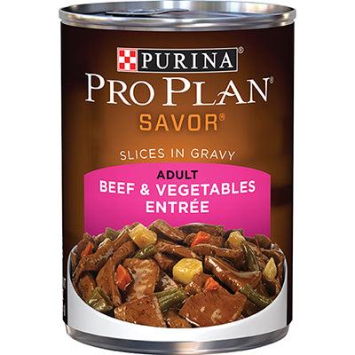 Purina Pro Plan Adult Beef & Vegetable Entrée Canned Dog Food
