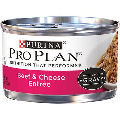 Purina Pro Plan Adult Beef & Cheese Entrée In Gravy Canned Cat Food
