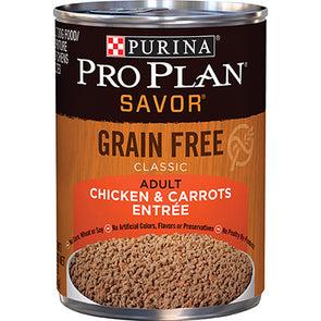 Purina Pro Plan Grain Free Adult Chicken & Carrots Entrée Classic Canned Dog Food