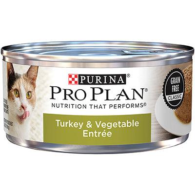 Purina Pro Plan Turkey & Vegetable Entrée Grain Free Classic Canned Cat Food