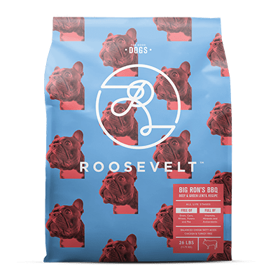 Roosevelt Big Ron's BBQ Beef & Green Lentil Grain Free Recipe Dry Dog Food