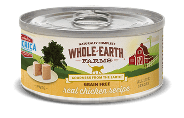 Whole Earth Farms Grain Free Real Chicken Pate  Canned Cat Food