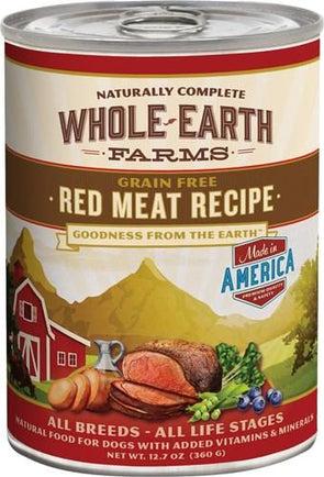 Whole Earth Farms Grain Free Red Meat Recipe Canned Dog Food