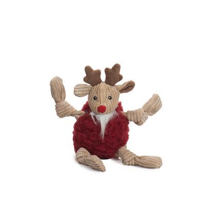 HuggleHounds Hugglefleece Flufferknottie Redmund the Reindeer Dog Toy