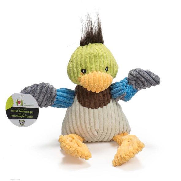 HuggleHounds Knot Duck Toy for Dogs