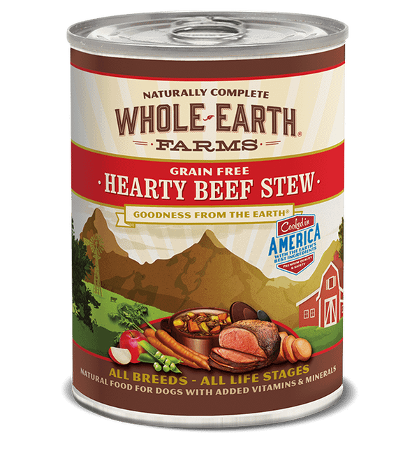 Whole Earth Farms Grain Free Hearty Beef Stew Canned Dog Food