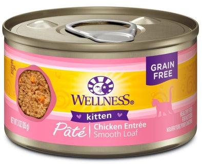 Wellness Complete Health Natural Grain Free Kitten Health Chicken Recipe Single Wet Canned Cat Food