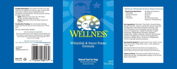 Wellness Complete Health Natural Whitefish and Sweet Potato Recipe Wet Canned Dog Food