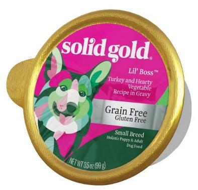 Solid Gold Mighty Mini Turkey & Hearty Vegetable Recipe in Gravy (Formerly Lil Boss) Wet Dog Food
