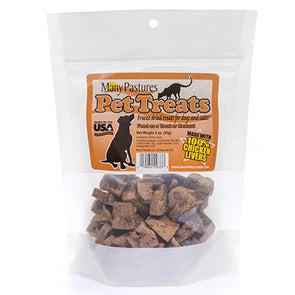 Many Pastures All Natural Chicken Liver Freeze-Dried Raw Pet Treats