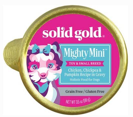 Solid Gold Mighty Mini Chicken Chickpea & Pumpkin Recipe in Gravy Canned Dog Food
