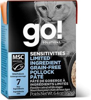 Petcurean Go Solutions Grain Free Sensitivities Limted Ingredient Pollock Pate-Cat Food