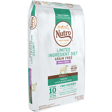 Nutro Small Bite Limited Ingredient Grain Free Lamb & Sweet Potato Recipe for Dogs