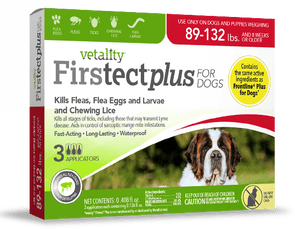 Vetality Firstect Plus Monthly Topical Flea and Tick Treatment for Extra Large Dogs