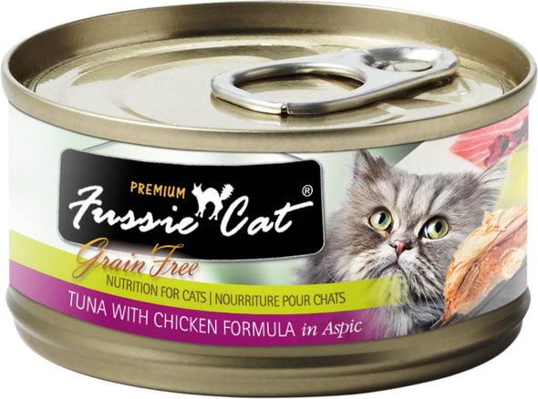 Fussie Cat Premium Tuna with Chicken Formula in Aspic Single Canned Food
