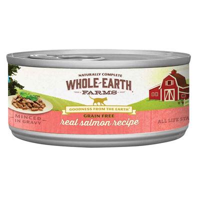 Whole Earth Farms Grain Free Real Salmon Morsels In Gravy  Canned Cat Food
