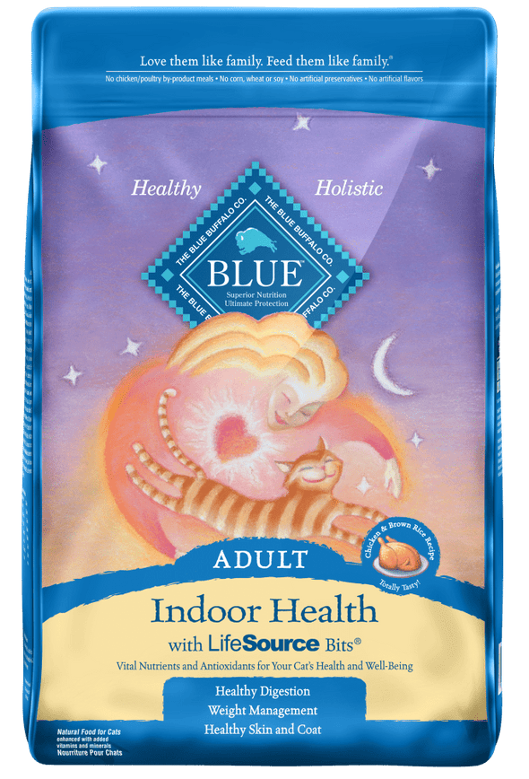 Blue Buffalo Indoor Health Natural Chicken & Brown Rice Adult Dry Cat Food