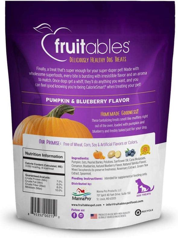 Fruitables Pumpkin & Blueberry Flavor Crunchy Dog Treats