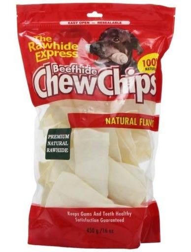 Lennox Rawhide Express Beefhide Chew Chips Natural Flavor