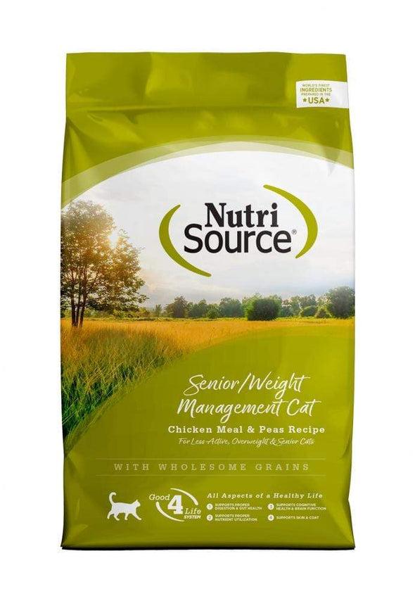 NutriSource Senior Weight Management Chicken & Rice Dry Cat Food
