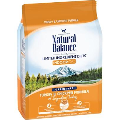 Natural Balance Limited Ingredient Diet Indoor Cat Turkey & Chickpea Formula