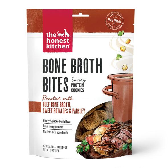 The Honest Kitchen Bone Broth Bites Roasted with Beef Bone Broth & Sweet Potatoes Treats for Dogs