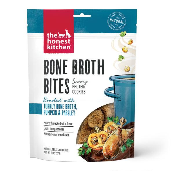 The Honest Kitchen Bone Broth Bites Turkey Bone Broth & Pumpkin Treats for Dogs