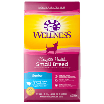 Wellness Complete Health Natural Small Breed Senior Health Recipe Dry Dog Food
