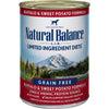 Natural Balance L.I.D. Limited Ingredient Diets Buffalo and Sweet Potato Formula Canned Dog Food