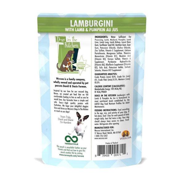 Weruva Dogs in the Kitchen Lamburgini Grain Free Lamb & Pumpkin Dog Food Pouches