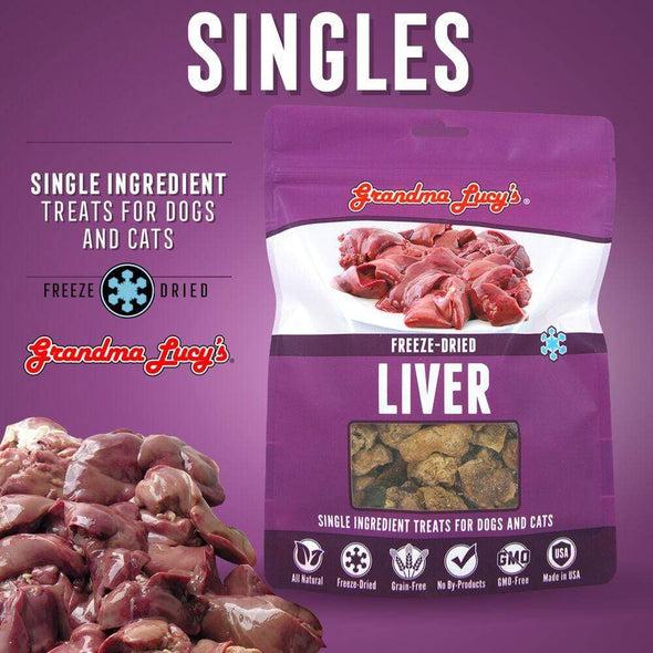 Grandma Lucy's Singles Freeze Dried Liver Single Ingredient Pet Treats