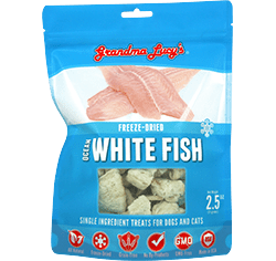 Grandma Lucy's Singles Freeze Dried Ocean White Fish Single Ingredient Pet Treats