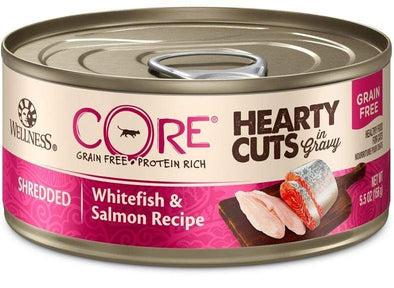 Wellness CORE Natural Grain Free Hearty Cuts White Fish and Salmon Canned Cat Food