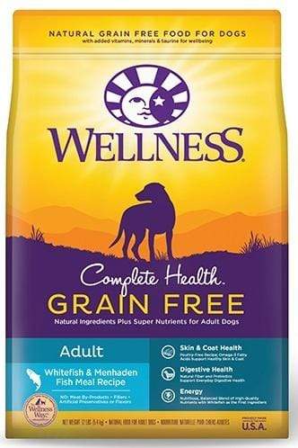 Wellness Complete Health Grain Free Natural Adult Whitefish and Menhaden Fish Meal Recipe Dry Dog Food