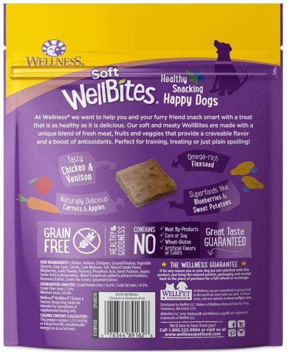 Wellness Natural Grain Free Wellbites Soft Chicken and Venison Recipe Dog Treats