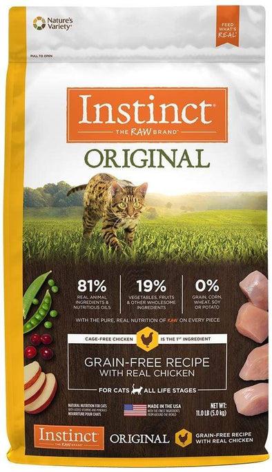 Instinct Original Grain Free Recipe with Real Chicken Natural Kibble Coated with Freeze-Dried Raw Dry Cat Food