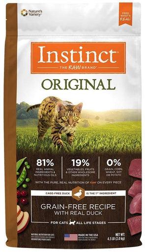 Instinct Original Grain Free Recipe with Real Duck Natural Kibble Coated with Freeze-Dried Raw Dry Cat Food