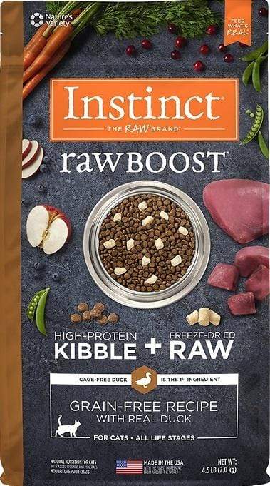 Instinct Raw Boost Grain Free Recipe with Real Duck Natural Dry Cat Food