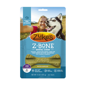 Zuke's Z-Bones Grain Free Clean Apple Crisp Dental Dog Treats
