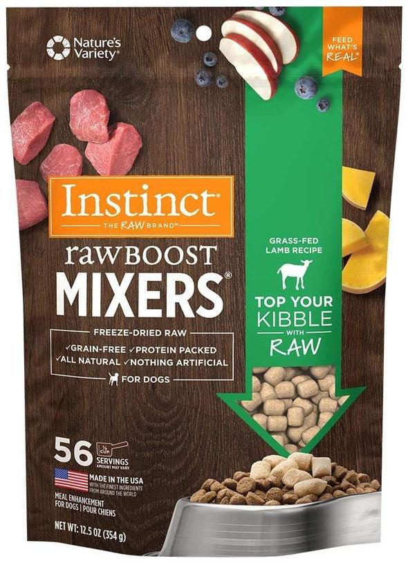 Instinct Raw Boost Grain Free Lamb Formula Mixers Freeze-Dried Raw Dog Food Topper