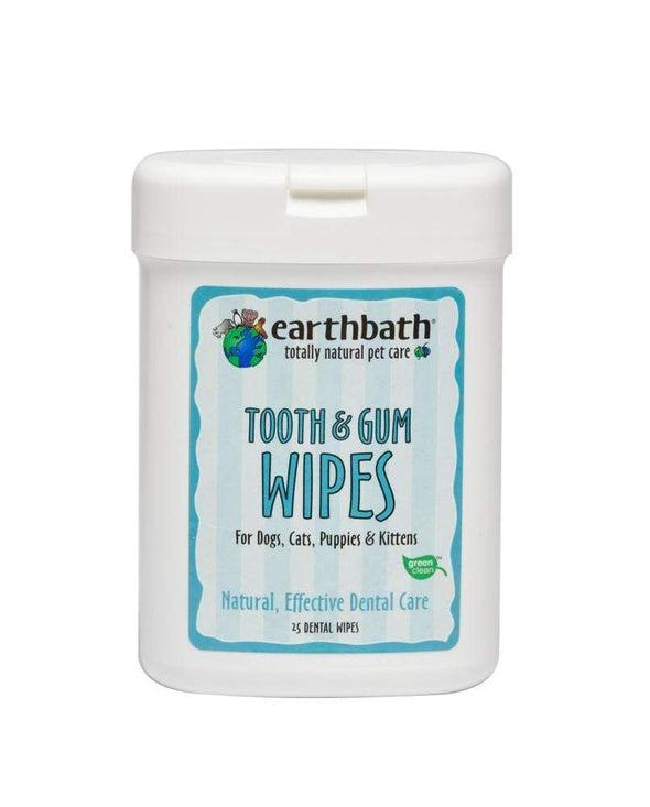 Earthbath Tooth and Gum Wipes for Dogs and Cats