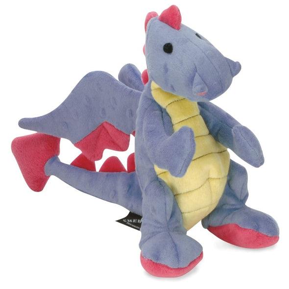 Go Dog Periwinkle Dragon with Chew Guard Technology Dog Chew Toy