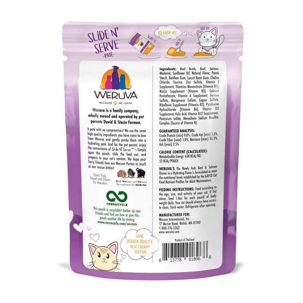 Weruva Slide N' Serve Grain Free The Newly Feds Beef & Salmon Dinner Wet Cat Food Pouch