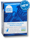 Open Farm Grain Free Chicken & Salmon Recipe Rustic Blend Single Wet Cat Food