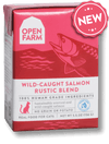 Open Farm Grain Free Wild Caught Salmon Recipe Rustic Blend Single Wet Cat Food