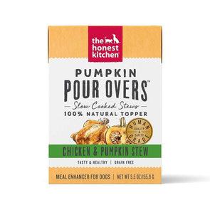 The Honest Kitchen Pour Overs Grain Free Chicken & Pumpkin Stew Recipe Single Food Topper for Dogs