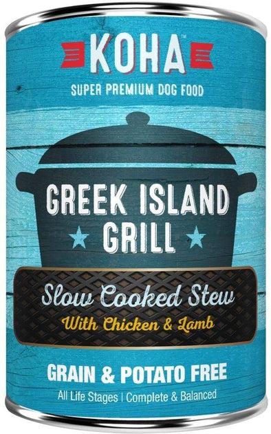 KOHA Grain & Potato Free Greek Island Grill Slow Cooked Stew with Chicken & Lamb Canned Dog Food