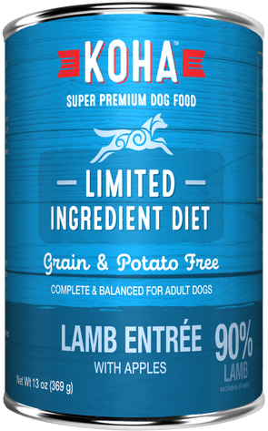 KOHA Grain & Potato Free Limited Ingredient Diet Lamb Entree with Apples Single Canned Dog Food